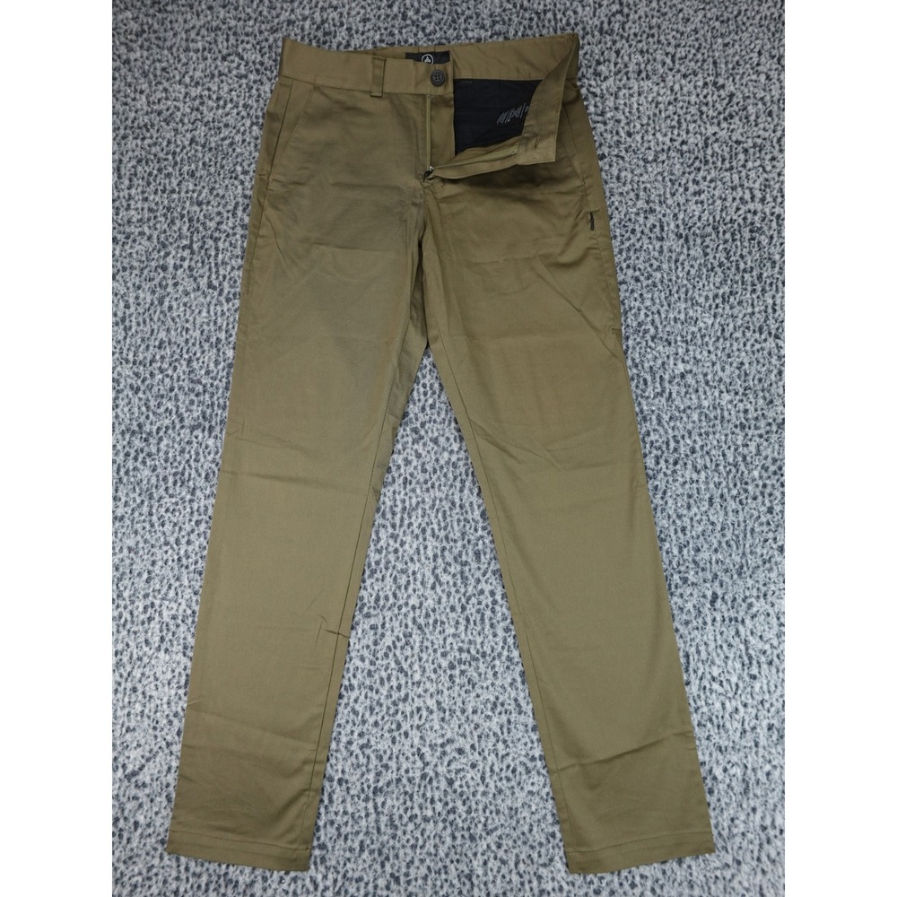 Aether Chino Pants Men 30 Olive Green Slim Straight Technical Twill MB1202